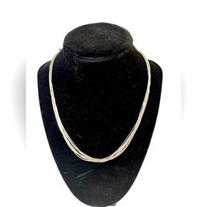 Ten Strand Beaded Liquid Sterling Silver Necklace